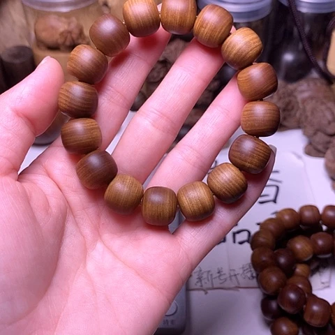 檀香木手串/手链檀香黑肉13/14横纹虎皮沉