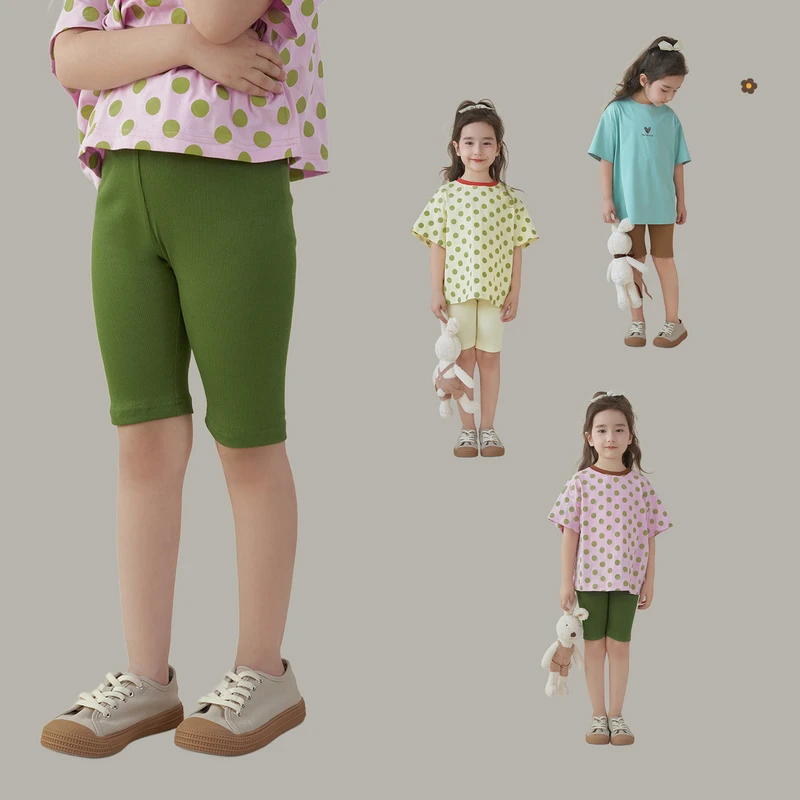 【NO退NO换】女童夏季外穿薄款五分打底裤【两单及以上包邮】LE1070