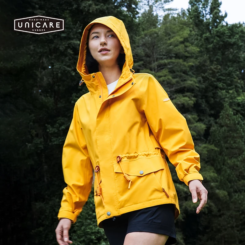 UNICARE户外防风收腰外套女防风透汽 户外徒步登山滑雪服