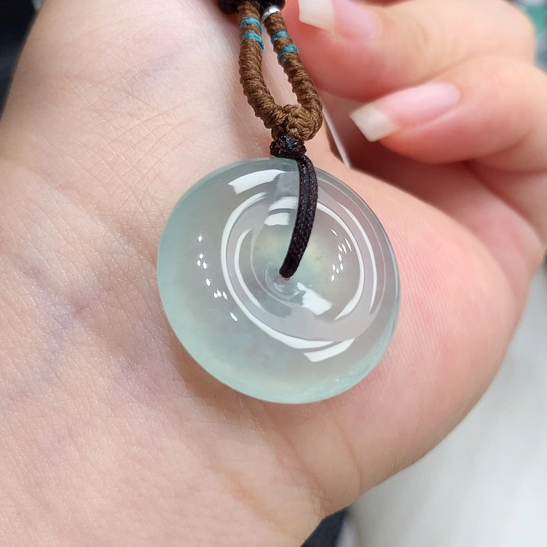 翡翠未镶嵌胸饰翡翠57，23.5/6.6