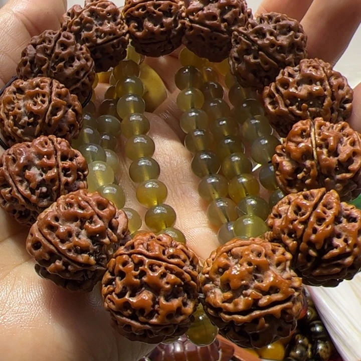 核桃手串/手链0.8/108圆珠四川壁挂