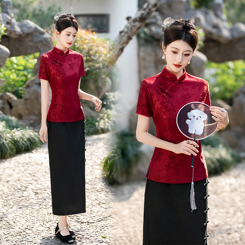 俞兆林【卡码拍大】喜婆婆婚宴装旗袍裙子2025新款红色时尚宴会穿