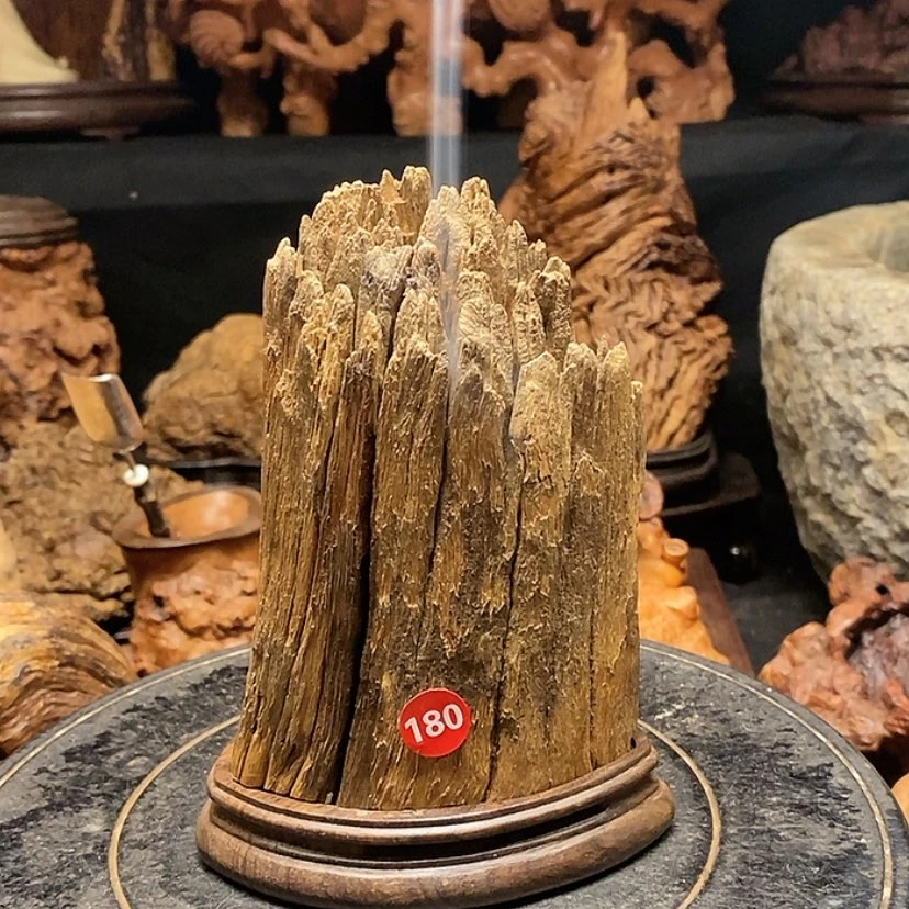 【闪购商品】186号风化荔枝木香炉工艺