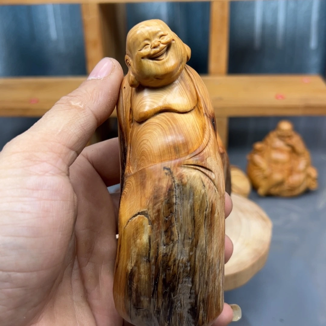 波***）木崖柏木摆件手把件