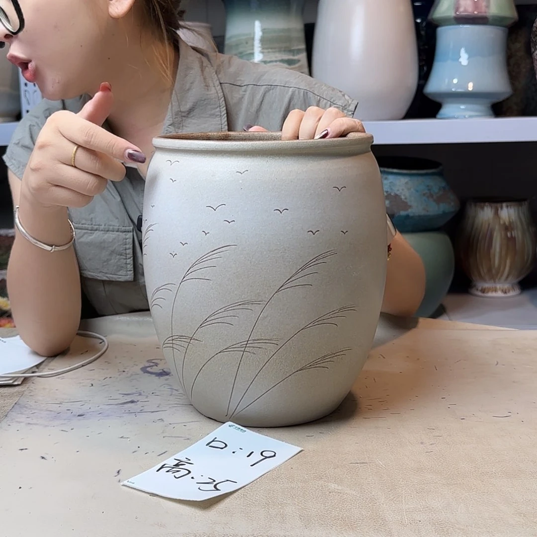 19@25 紫砂花盆尺寸