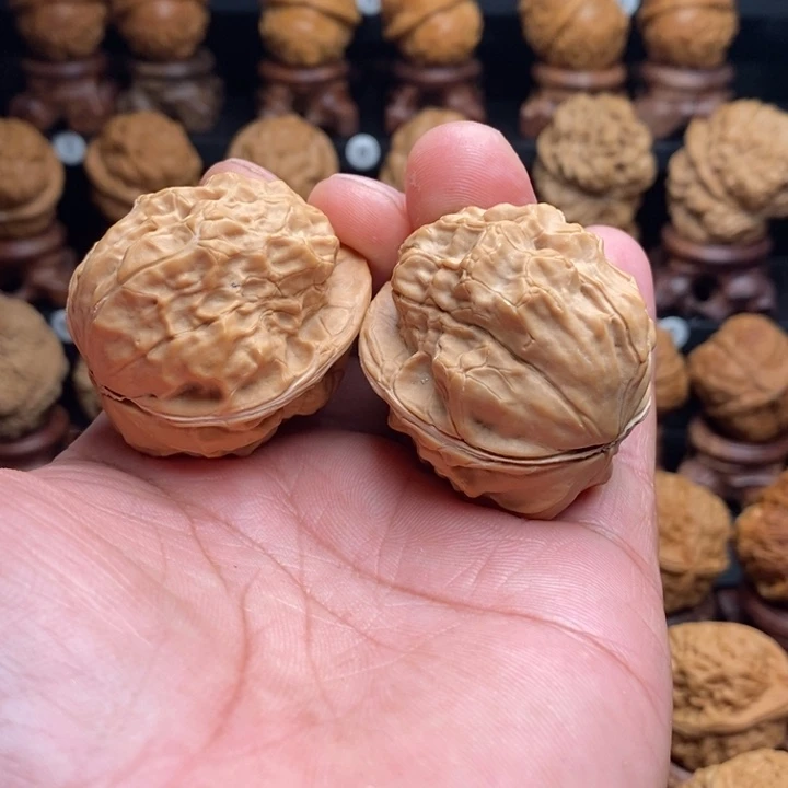 文玩核桃把件11金甲荷叶蟾