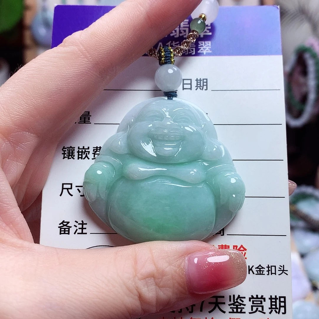 颈饰未镶嵌翡翠佛公16