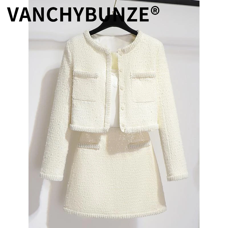 BUNZE小香风套装裙女秋季2025新款爆款早秋穿搭一整套轻奢高级感