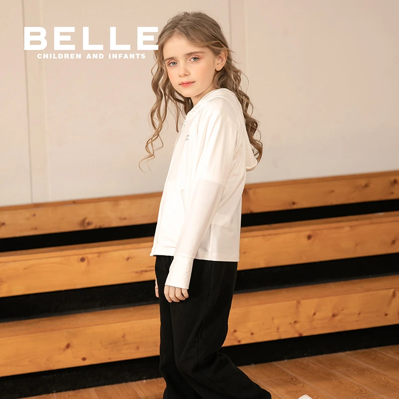 百丽儿童夏季新款女童男童长袖薄款外穿防晒衣BB0321