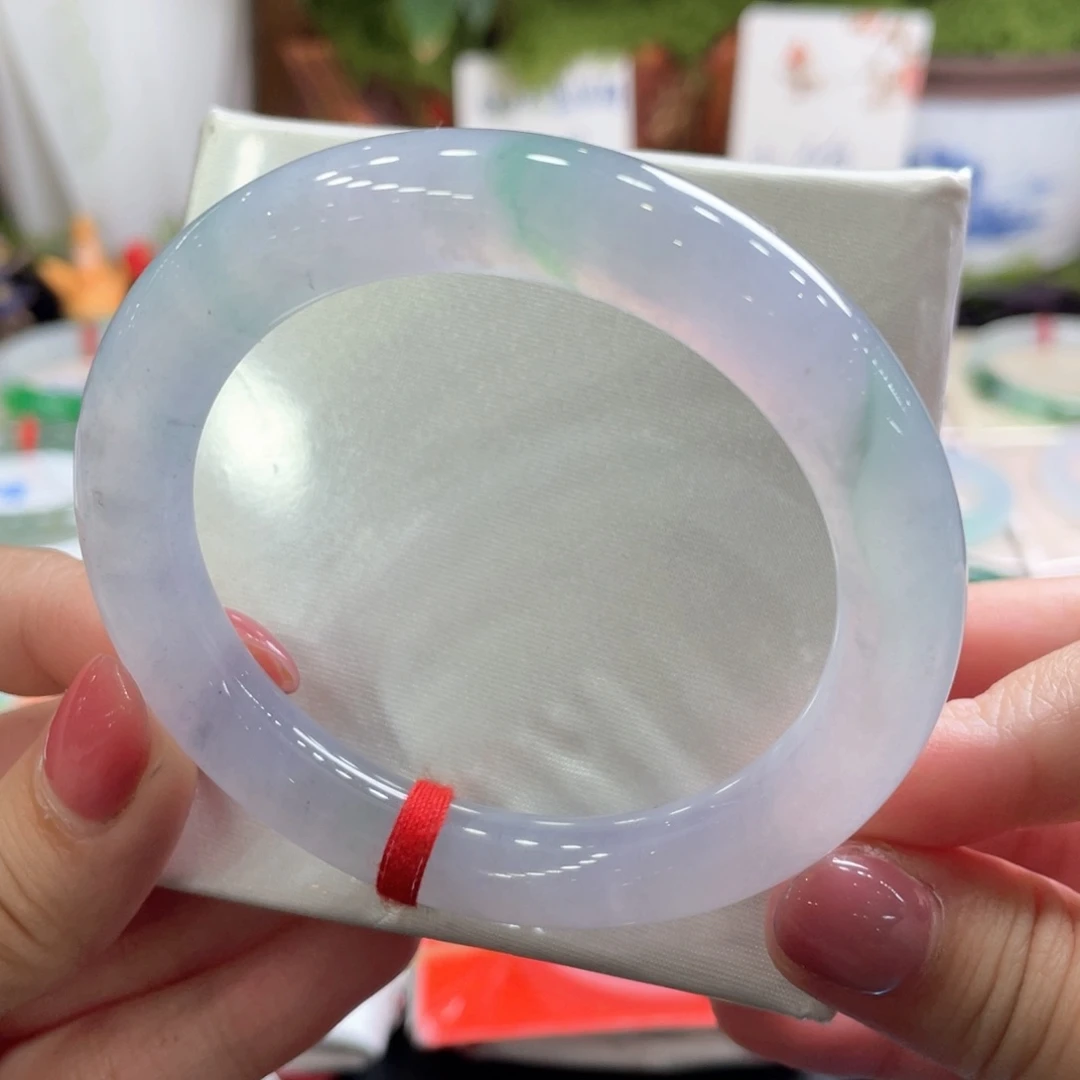 翡翠未镶嵌手镯54圈