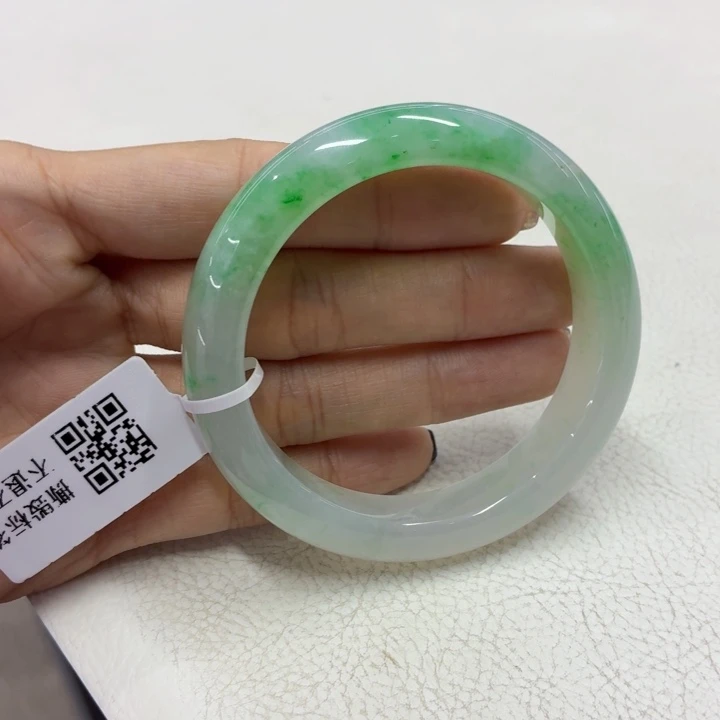 未镶嵌手镯翡翠缅甸翡翠手镯51.6