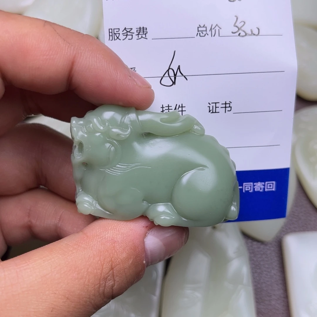 春***树和田玉未镶嵌吊坠(不含链)