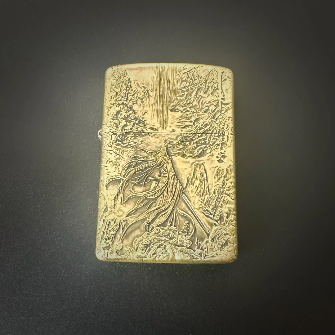 ZORRO烈焰打火机工作室出品剑来陈平安二，精工浮雕创意砂轮打火机