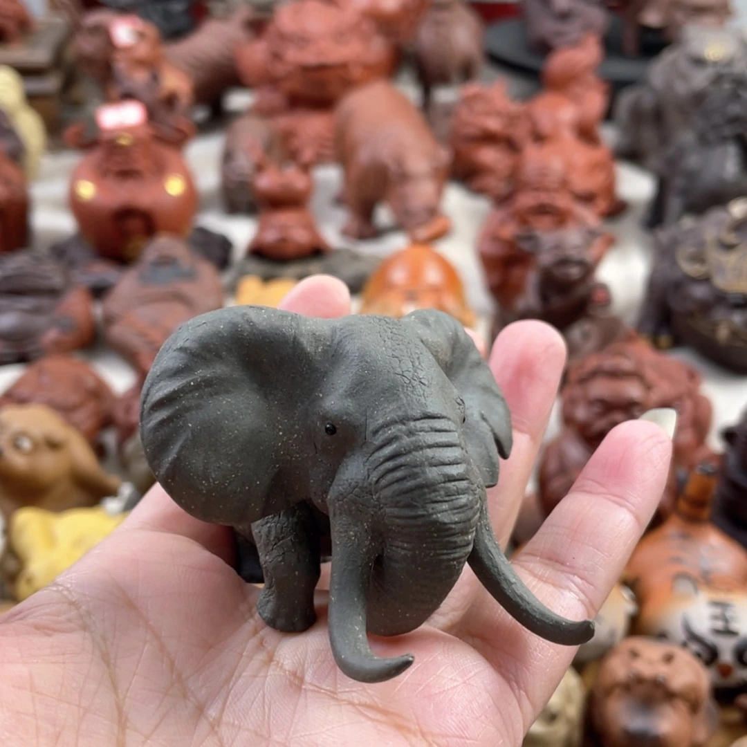 【闪购商品】紫砂茶宠S*Q紫砂大象