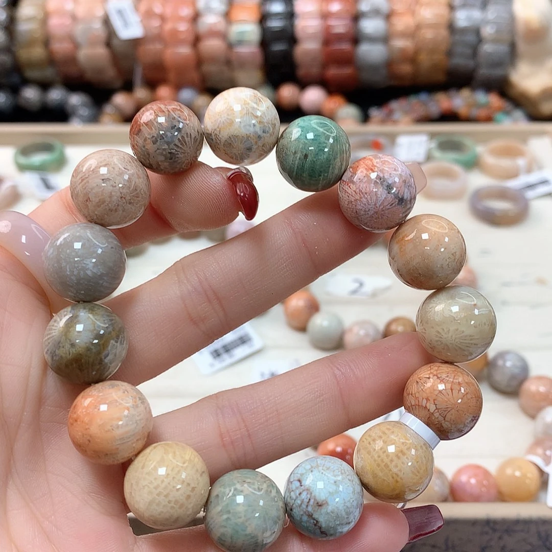 硅化珊瑚（珊瑚玉）手链未镶嵌f****a614