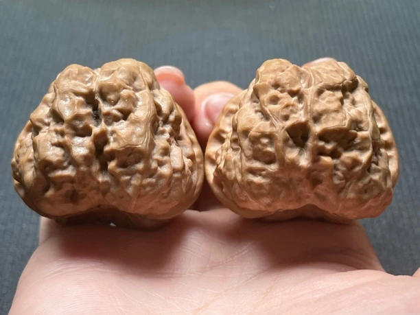 精品四座楼文玩核桃狮子头手把件适合男士盘玩的古玩