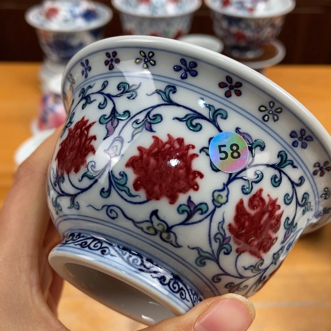 手绘现代茶具非古董