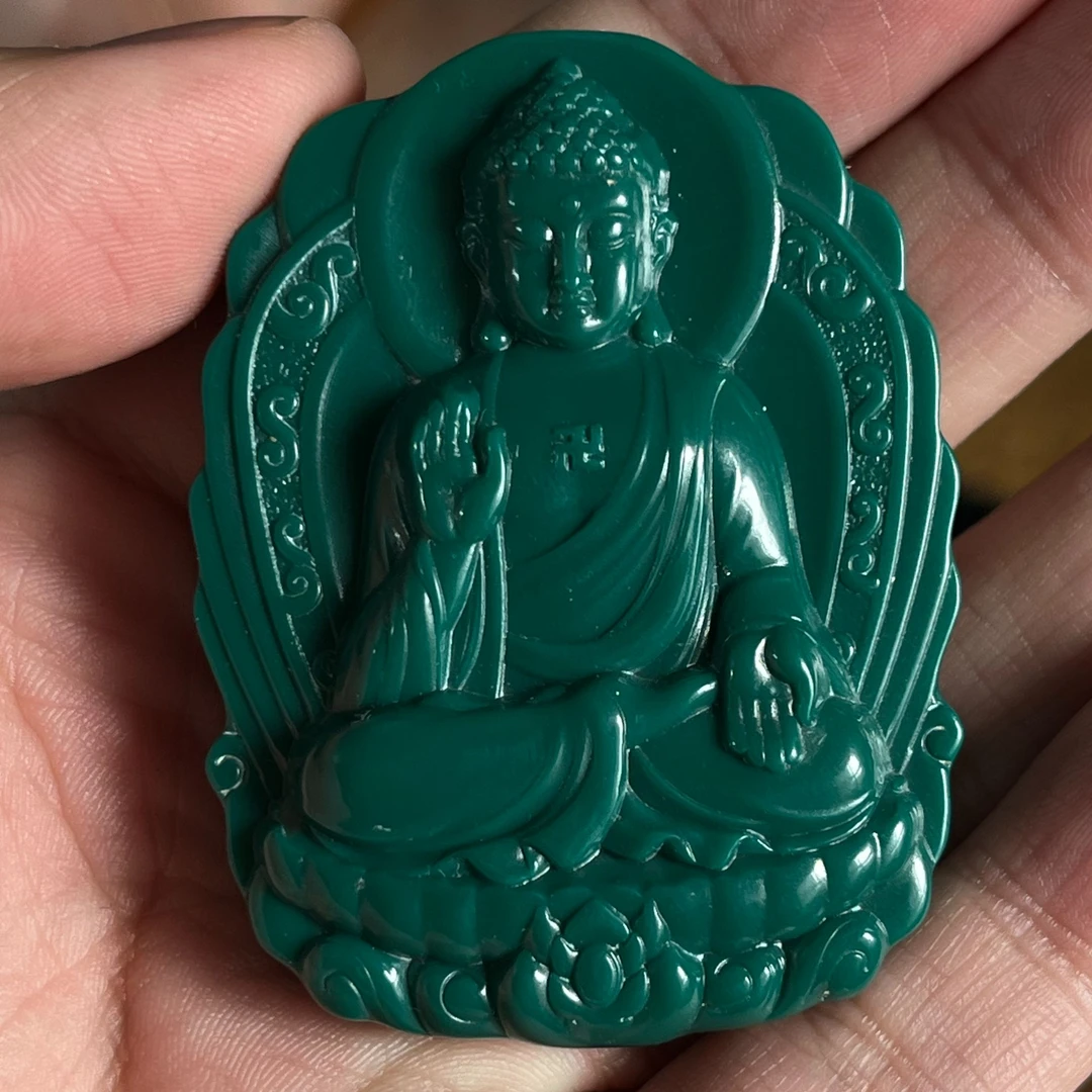 【大吉出品】WL专属-大日如来吊坠地狱色文玩手串雕刻件项链挂件