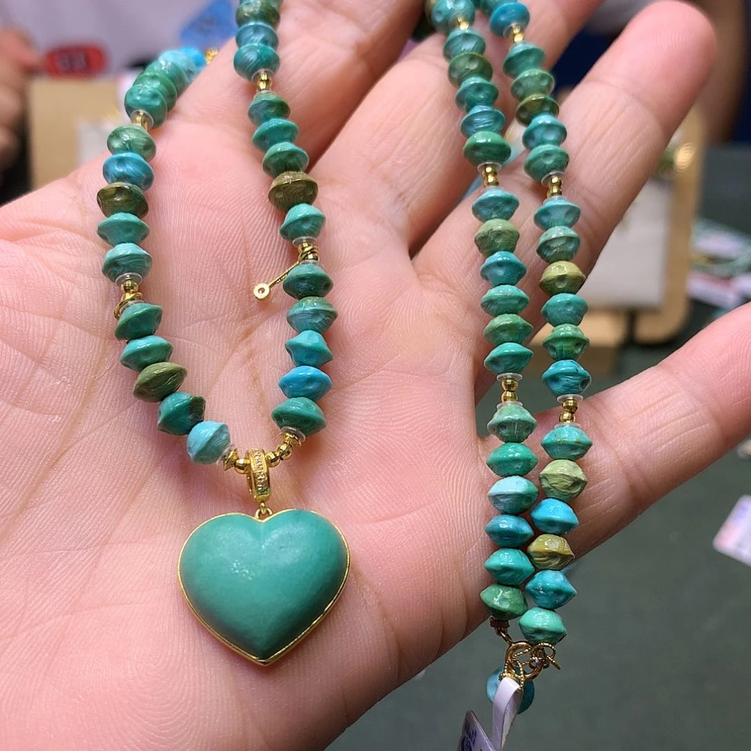 绿松石18K金镶嵌套装