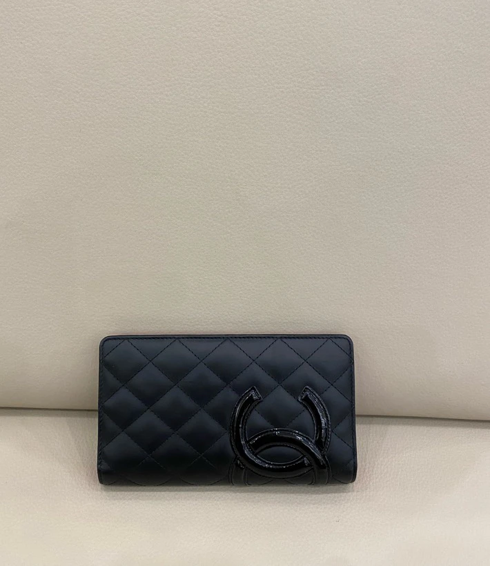 99新 Chanel/香奈儿 康鹏系列长款钱夹钱包 21开