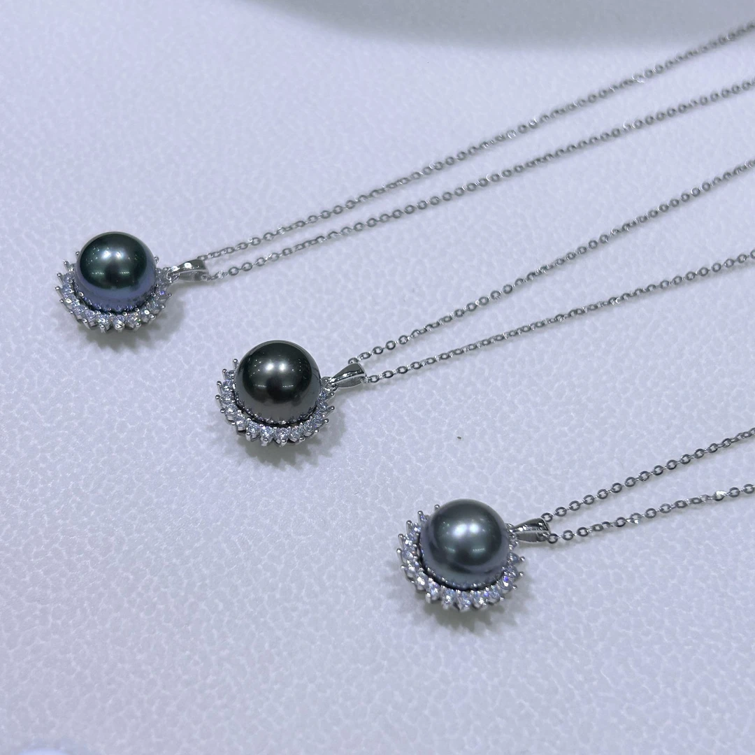 【罗伊伊推荐】海水大溪地吊坠 8-10mm S925银 ZQ0020（多样性发一）