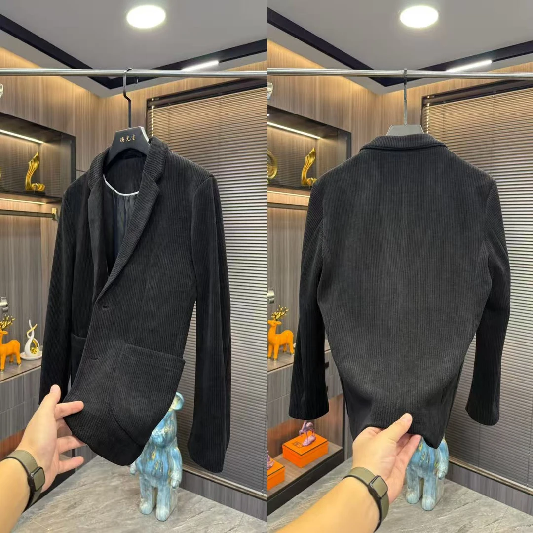 男士时尚休闲潮流百搭修身韩版商务西服面料柔软有型西服上装男