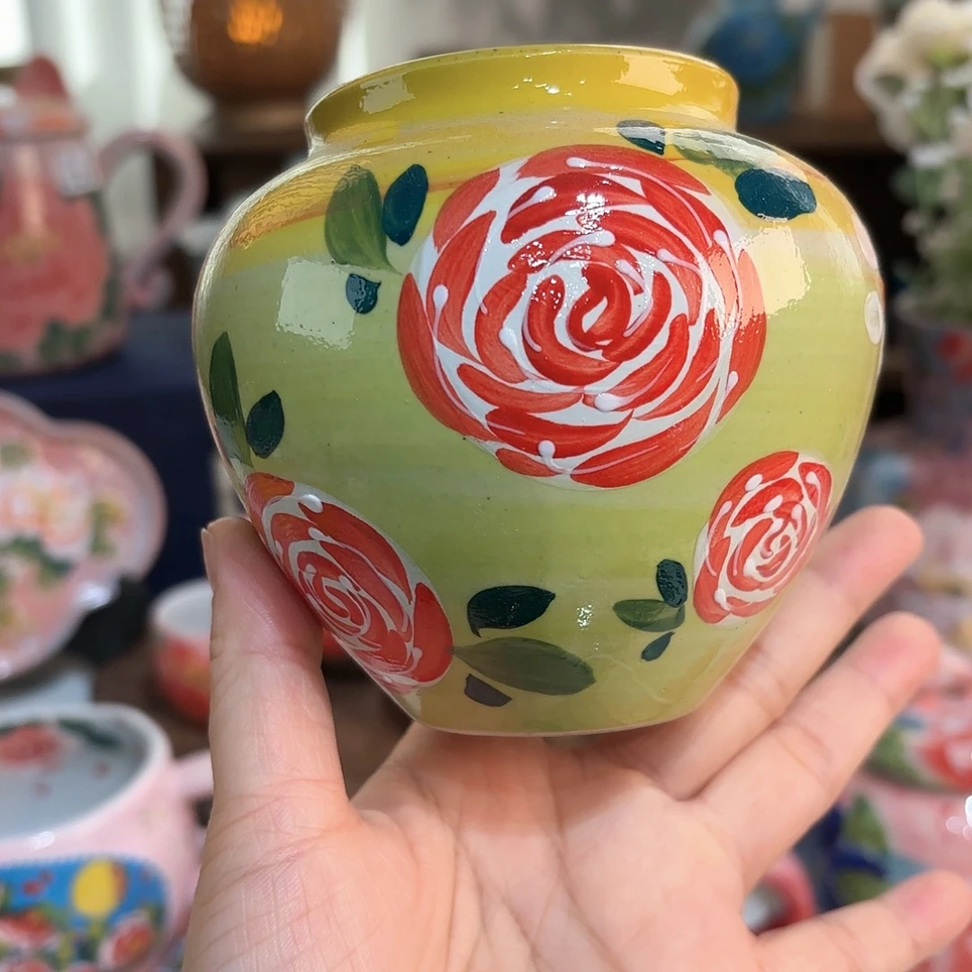景德镇手绘高温釉下彩陶瓷茶具