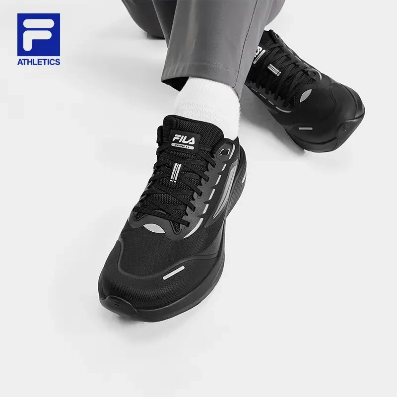 Fila/斐乐穿搭流光风【柔云3-黑金版·】路跑鞋男士运动A12M541105F