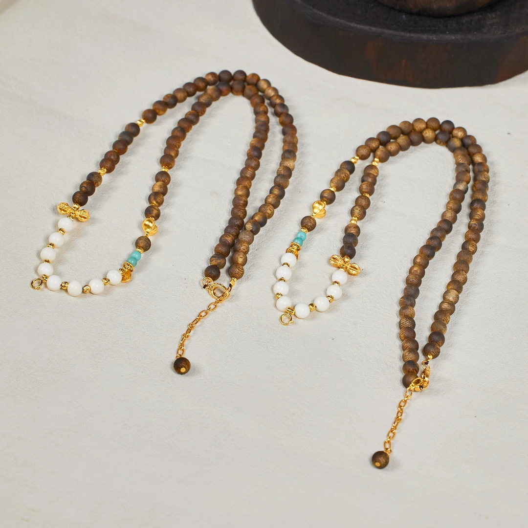 沉香【歪歪】沉香金刚杵项链（卡6）多样性发一 XB-H6355