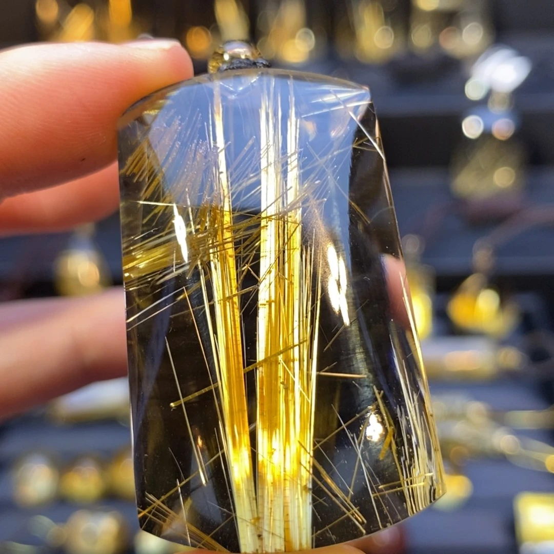 颈饰未镶嵌水晶钛晶无事牌