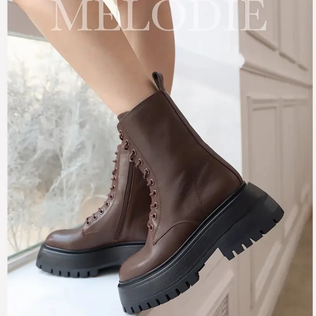 现货A4｜“麦家”真皮羊里垫女靴｜标准尺码｜4470