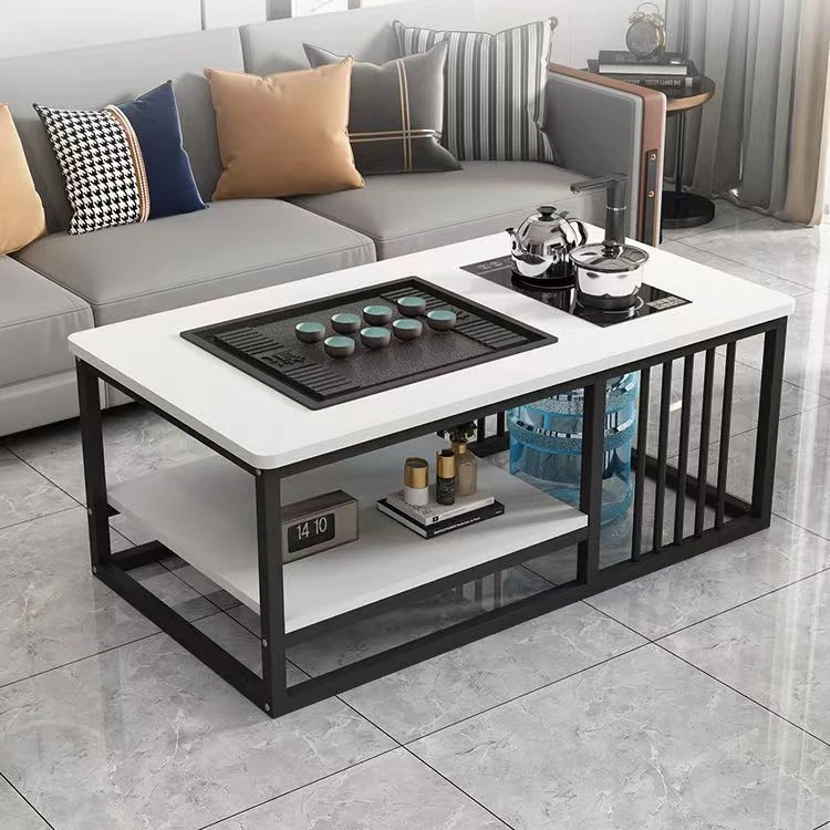 茶几客厅中式家用简约办公室茶台小户型功夫泡茶台全轻奢新中式