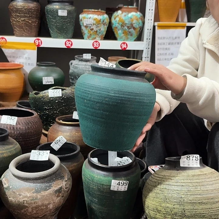 绿色坛子144高度20口径13