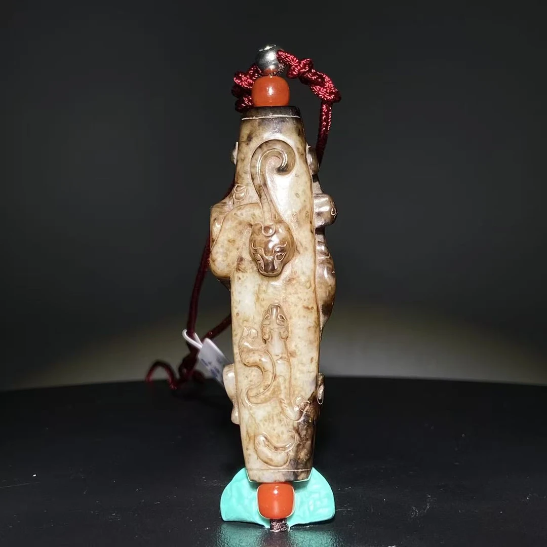 【明代】-和田玉螭龙勒子2511100099