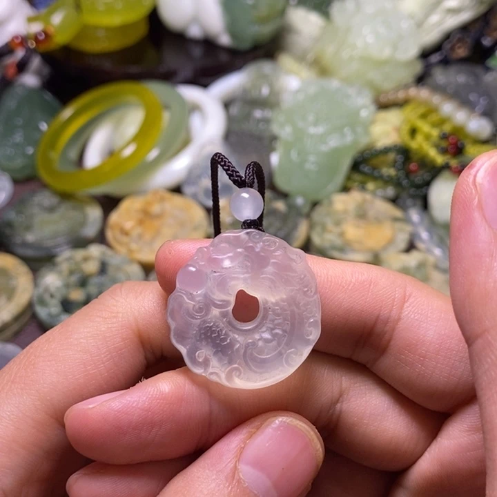 岫玉未镶嵌岫玉颈饰