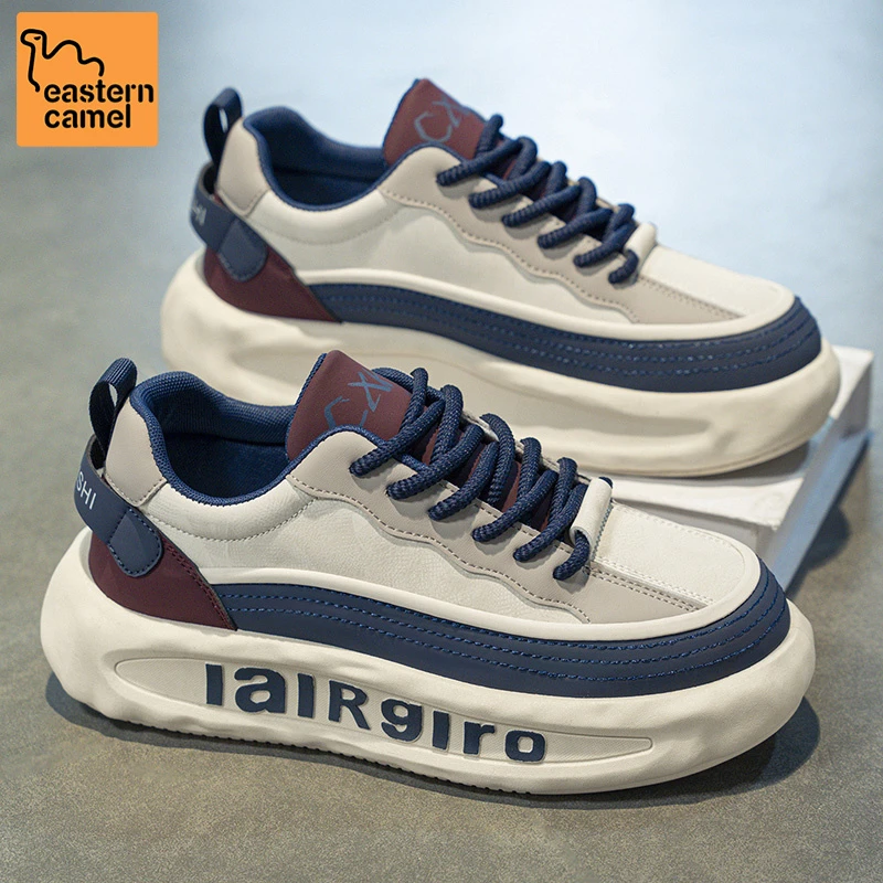 东方骆驼男鞋2025新款秋季厚底增高运动休闲鞋潮牌休闲百搭老爹鞋