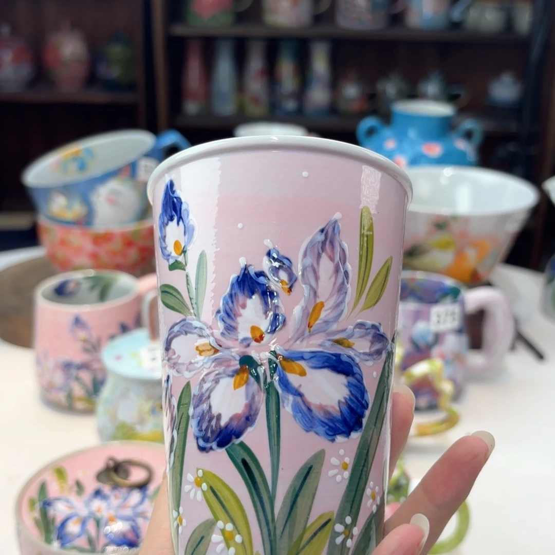 景德镇手绘高温釉下彩陶瓷茶具