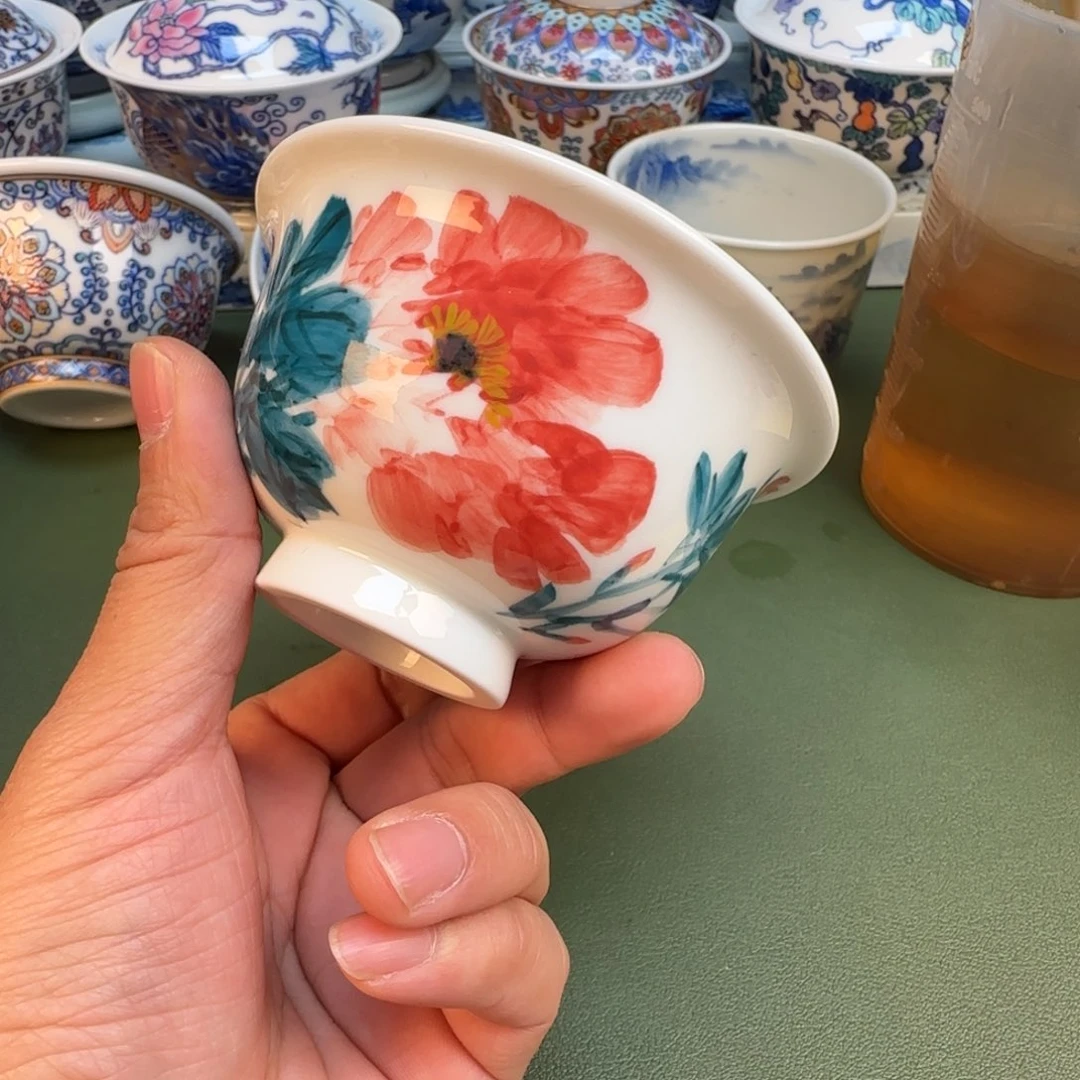 纯手工纯手绘茶具石头25