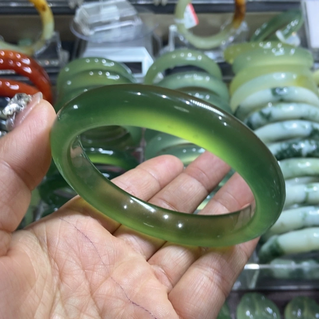 岫玉未镶嵌手镯65