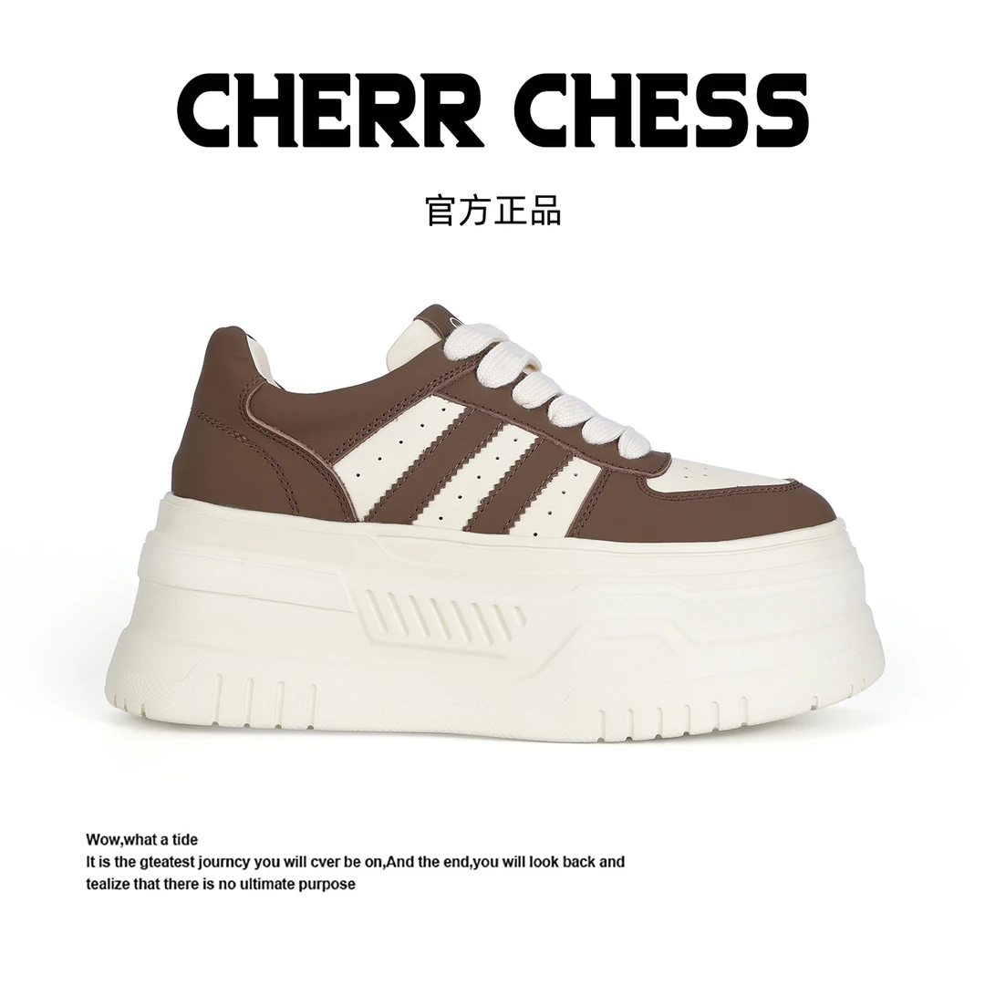 厚底松糕鞋拼色百搭休闲鞋子HK250810XX