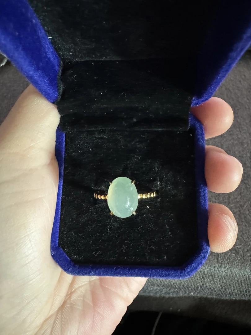 粉丝福利天然A货翡翠耳钉S925银镶