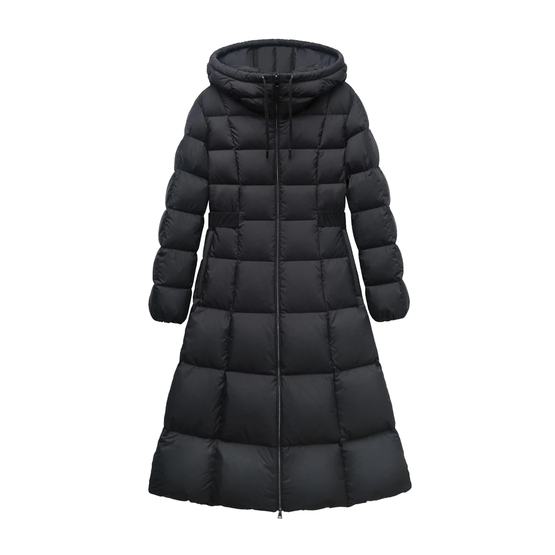 【90白鹅绒】2025年新款在逃公主过膝加厚收腰显瘦时尚羽绒服2