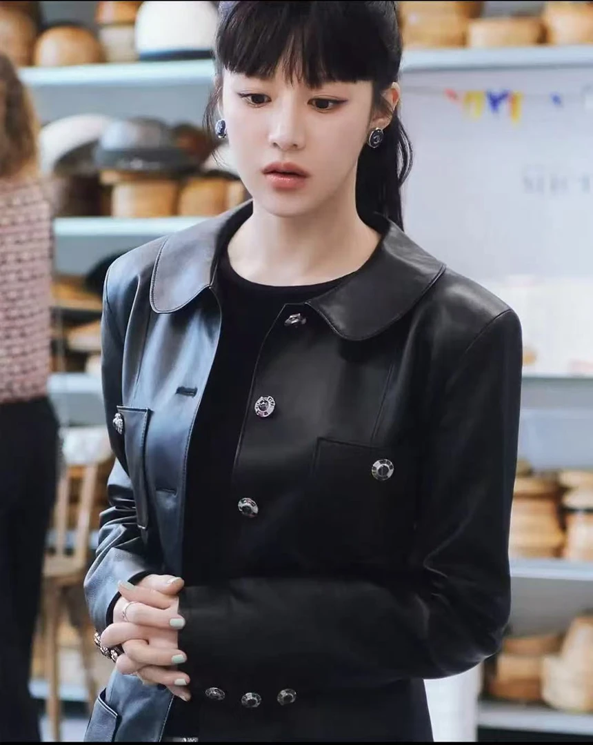 lbubu6月狂欢季【CC】香家新款娃娃领皮衣