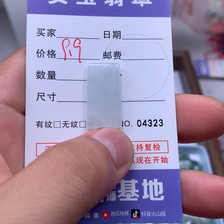 翡翠未镶嵌吊坠(不含链)