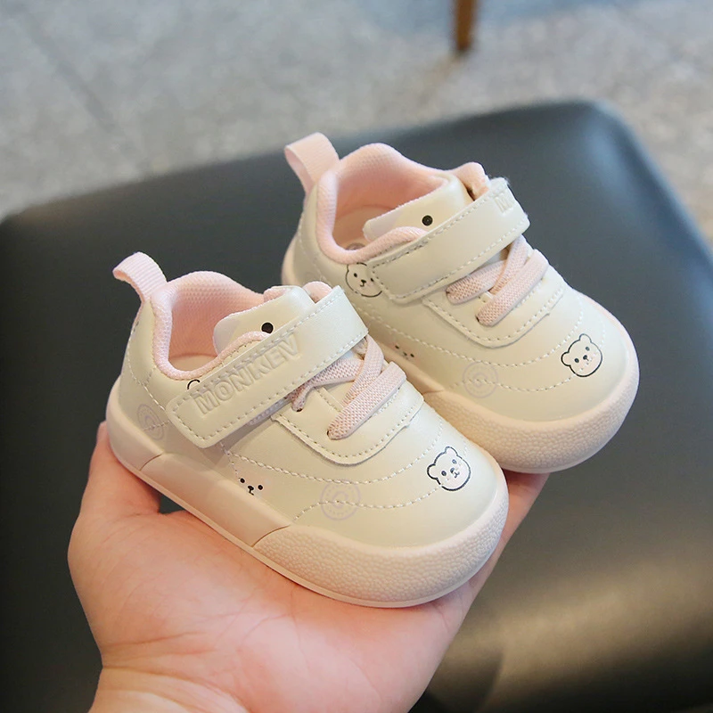 硫化男宝宝0-6-12婴幼儿防踢软底学步鞋个月步前鞋女新款皮面春秋