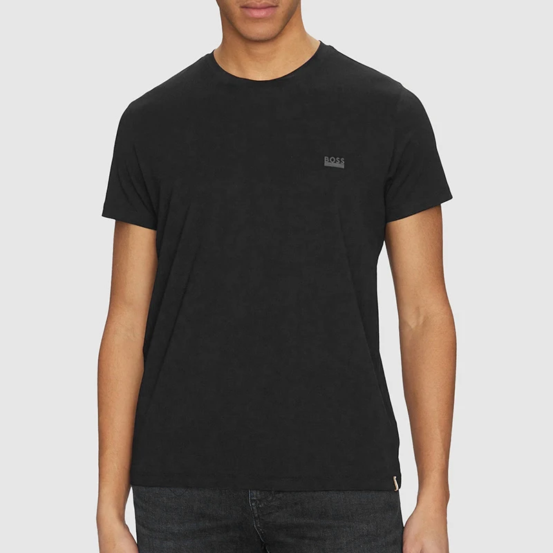 HugoBoss/雨果博斯男款小标圆领短袖T恤夏季透气百搭半袖50531401