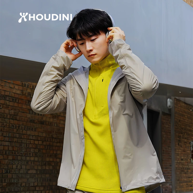 HOUDINI/胡丁尼 Orange “橘子” 轻薄透气城市通勤外套连帽夹克 男