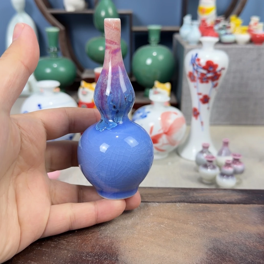 陶瓷手工小花器摆件