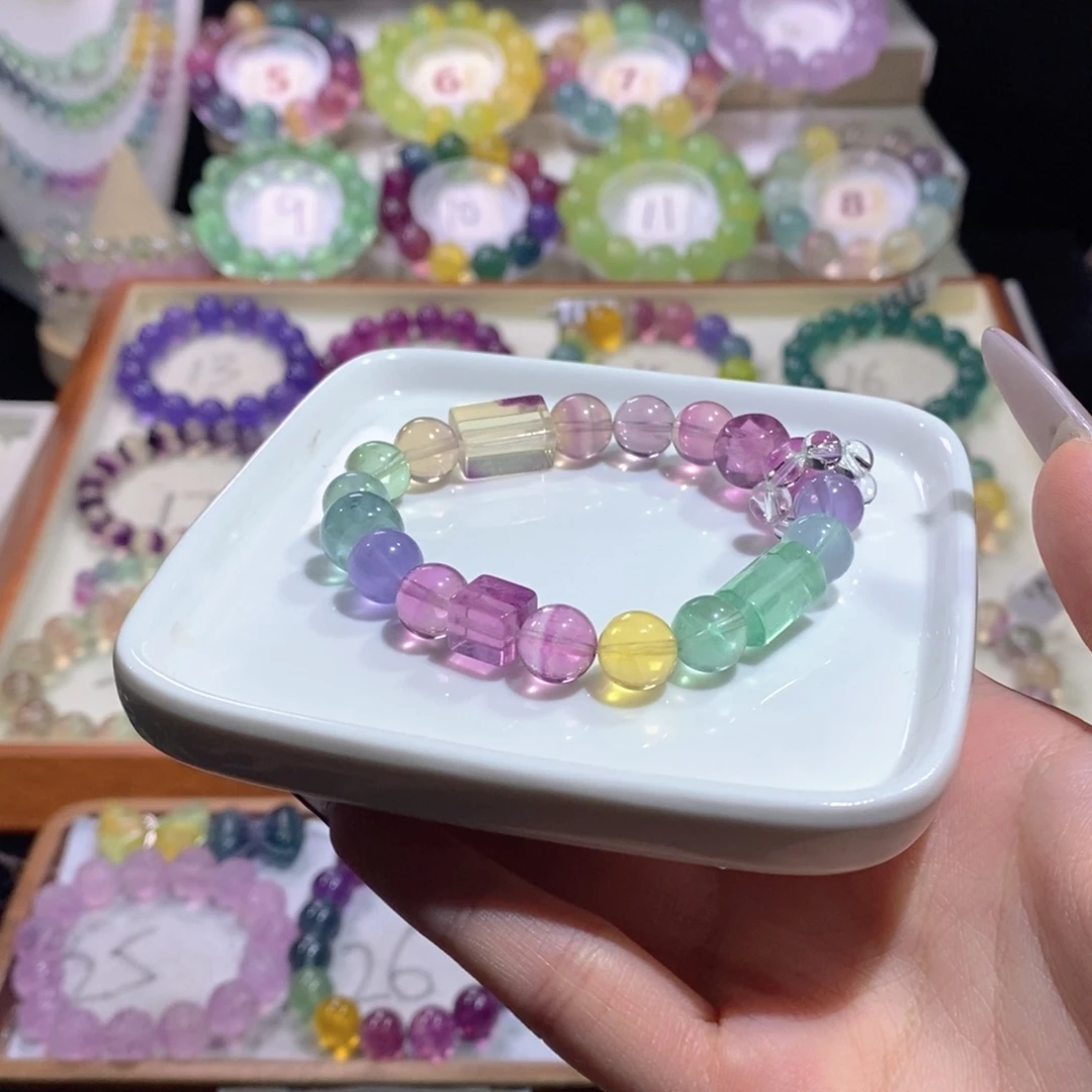 手链萤石未镶嵌diy款式