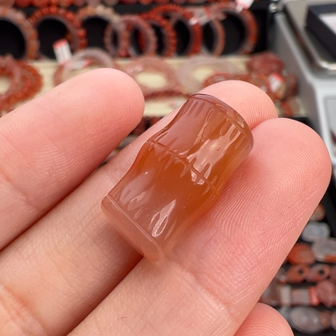 南红玛瑙未镶嵌颈饰竹节